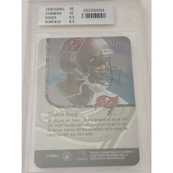 Vintage Skybox Molten Metal Shaun King Collectible Card Graded 9 Mint - Picture 2 of 2